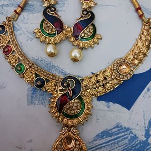 Beautiful Peacock Jewellery Set