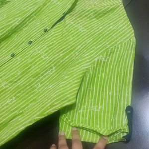 Fluorescent Green Kurti For Girl Or Woman 38 Bust