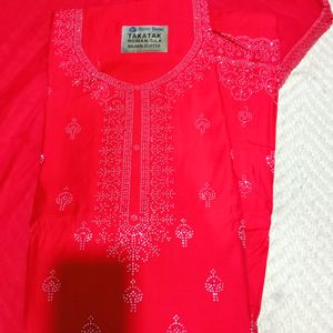 Red Cotton Suit