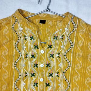 Women Yellow Kurti 😍