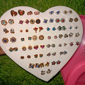 Combo/Pack/Set of 36 Pair Studs