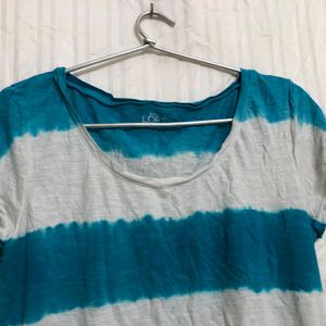 Ann Taylor Blue Short Sleeve T Shirt