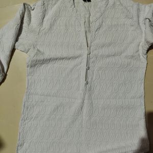 White Straight Kurti