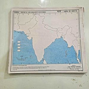 Political Maps Of India and Europe Combo