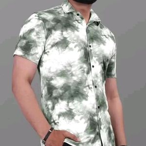 Stylish Lycra Short Sleeves Shirt For Men