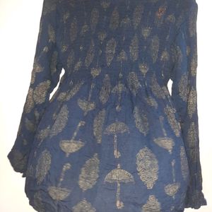 Blue short kurti