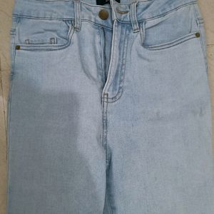 Women  High Waist Blue Jeans