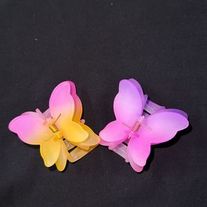 Korean Butterfly Hair Claw Clip Pack Of 2