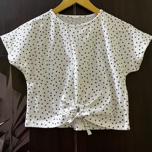 Polka Dot Crop Top