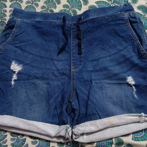 Denim Rugged Shorts