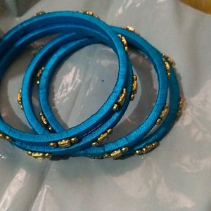 silk thread non customised bangles