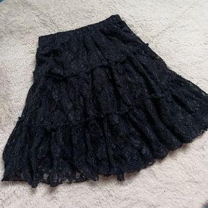 Lace Coquette Skater Skirt