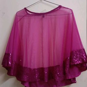 Magenta Cape Top Net