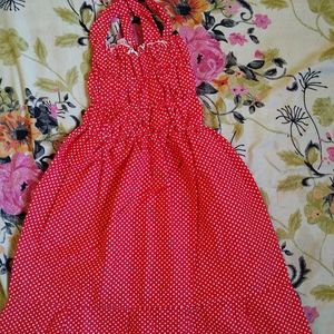 PRETTY ROYAL RED FROCK FOR BABY PRINCESS