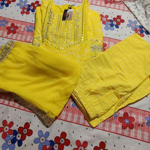 3 Piece Kurta, Pallazo Set