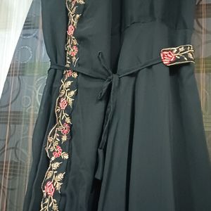 Black Ethnic Festive Wear Gown