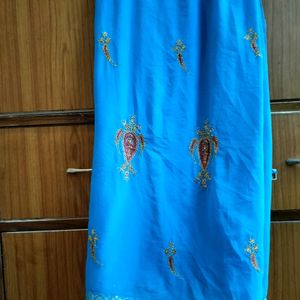 Firozi Blue Saree