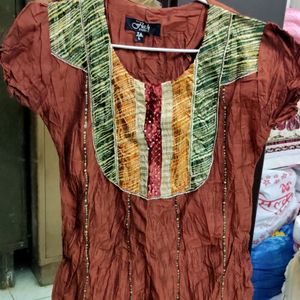 Chocolate Brown Festive Kurti!