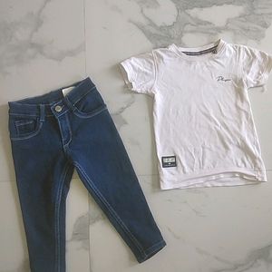 New Brandes Jeans And T-shirt For Girl Child