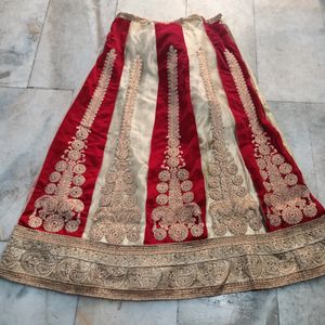 Brand New Unstiched Shadi/Partywear Red Lehenga