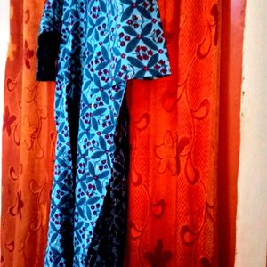 (Combo) Printed Molmol Cotton Kurti With Earrings