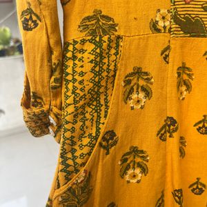 Mustard Color Kurta