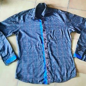 Brown Checked Shirt For Men