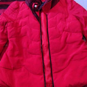 Red Beutiful Jacket With Designer Neck