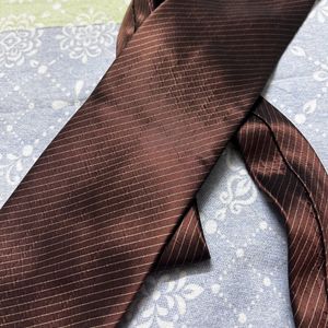 Brown stripes TIE