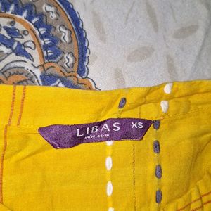 Libas Mustard Kurta