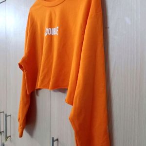 FULL SLEEVE ORANGE CROP TOP