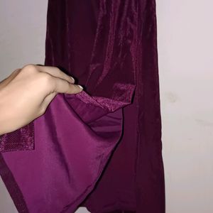 Lowest Price 💥Purple New Velvet One Piece Gown💜