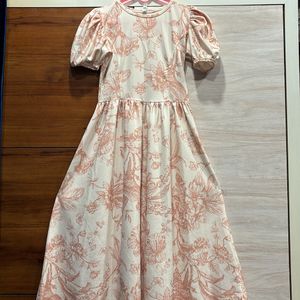 A Line Korean Midi Dress