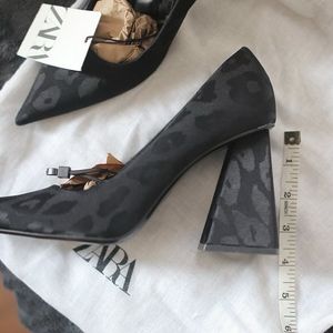 Zara Geometric Heel Shoes