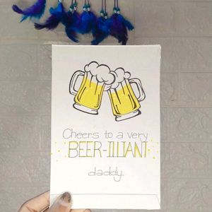 Handmade Father's Day Card 🍻