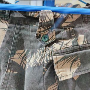 Military Print Cargo Pants