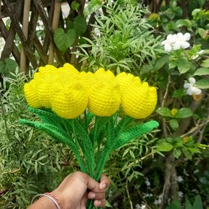 Crochet Yellow Tulips 🌷