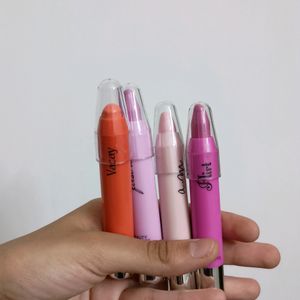 Set Of 4 Lip Crayons (Glossy)