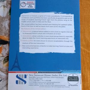 Apprenons Le Francais (French Book for class 4th)