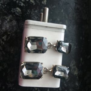 Black Crystal Earrings