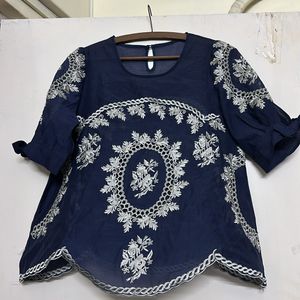 Navy Blue Top