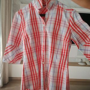 Fixed Price White And Red striped Shirt