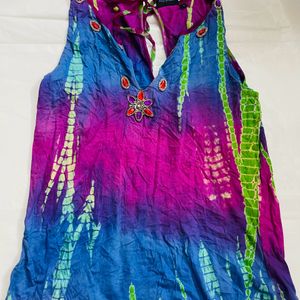 Women Tie N Dye Multicoloured Top