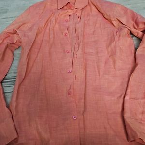 Peach Pure Cotton Shirt