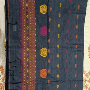 New Handloom Cotton Premium Quality Saree With BP