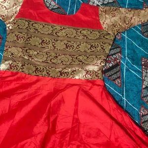 Red South Indian Gown