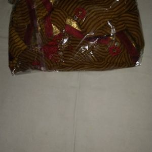 Women Saree Mustard Colour