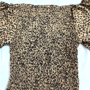 Tiger Print Crop Top