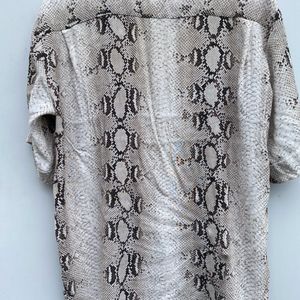 ZARA Snake Print Shirt