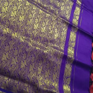 Yellow Nd Red Halfpattu Saree